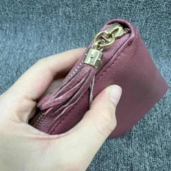 Authentic Gucci Soho Zip Around Wallet Pink Leather GG Logo Luxury - Picture 6 of 16